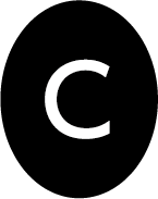 C.たて楕円型(40x30mm)